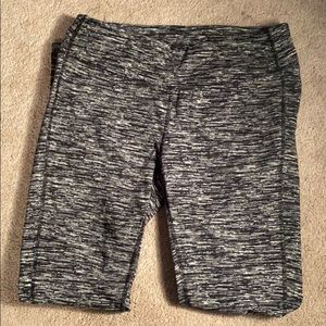 Grey black and white Reebok leggings